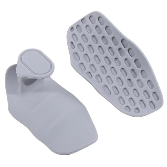 1 Pair Ergonomic Weight Lifting Grips Anti-slip Honeycomb-shaped Workout Gym Gloves Thicken Silicone Silicone Palm Grips