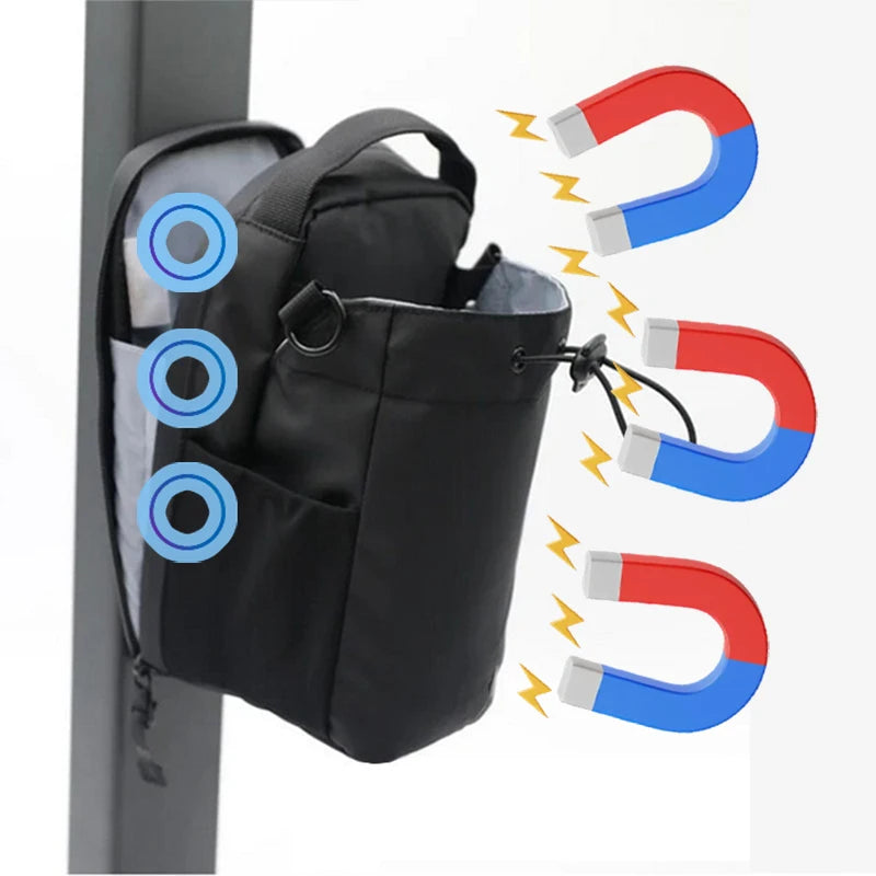 Magnetic Gym Bag – Large Capacity Carrier with Phone Pocket & Water Bottle Pouch