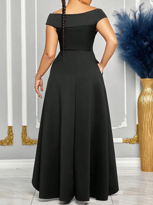 Women's Off Shoulder Maxi Dress