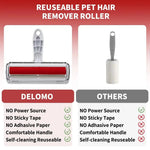 Reusable Pet Hair Remover Roller – Lint Brush for Dog & Cat Fur on Clothes, Sofa & Car Seats