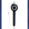 3-Mode High-Pressure Filtered Shower Head with Massage Brush