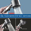 3-Mode High-Pressure Filtered Shower Head with Massage Brush