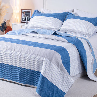 Kasentex Reversible Lightweight Quilt Set – All Season Bedspread