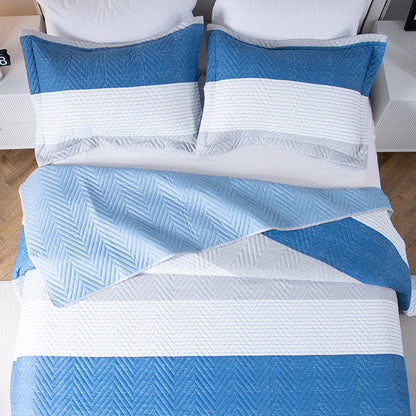 Kasentex Reversible Lightweight Quilt Set – All Season Bedspread