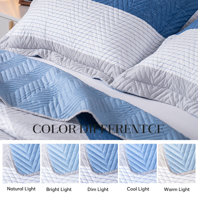 Kasentex Reversible Lightweight Quilt Set – All Season Bedspread