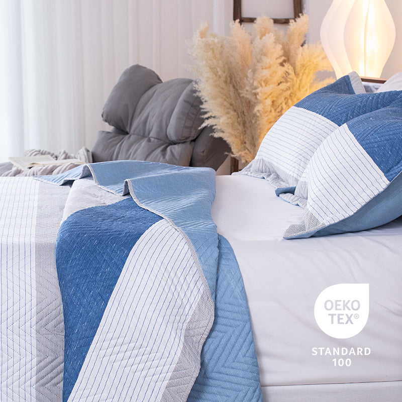 Kasentex Reversible Lightweight Quilt Set – All Season Bedspread