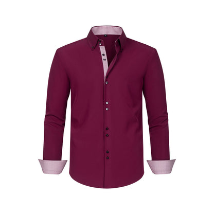 Men's Stretch Polka Dot Shirt