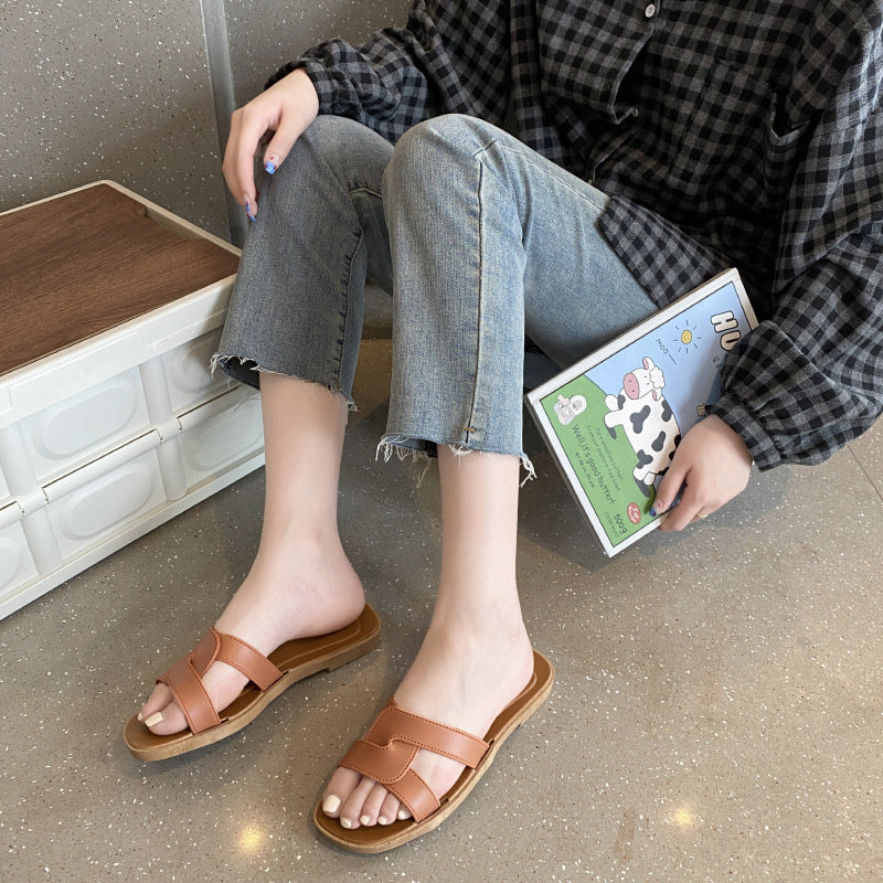K-Style Women's Fashion Slippers – Summer Outdoor Slides