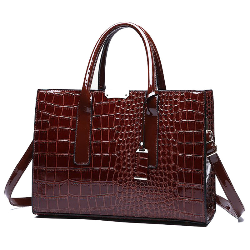 Women's Crocodile Pattern Tote Bag