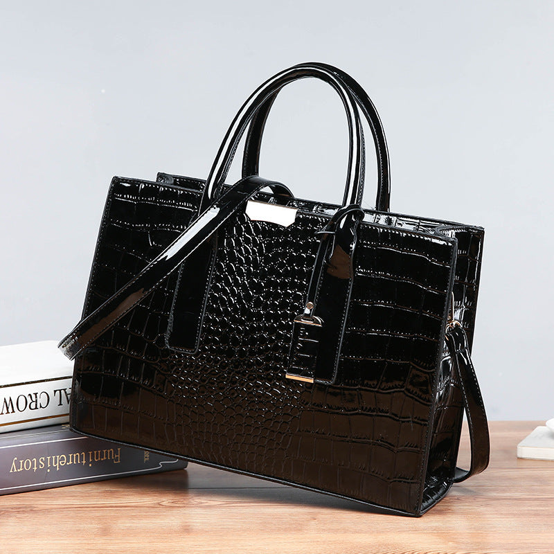 Women's Crocodile Pattern Tote Bag