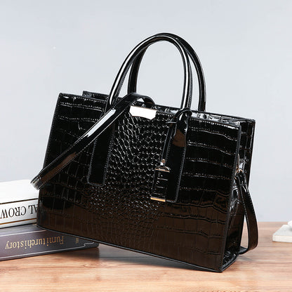 Women's Crocodile Pattern Tote Bag