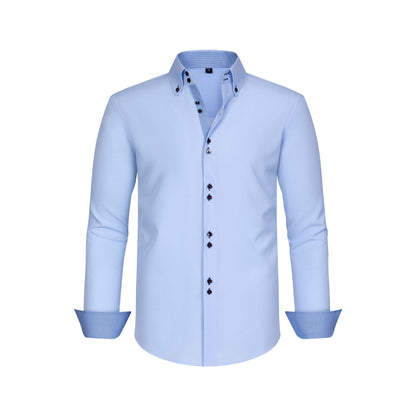 Men's Stretch Polka Dot Shirt