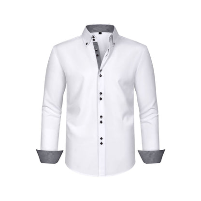 Men's Stretch Polka Dot Shirt