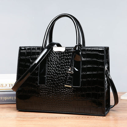 Women's Crocodile Pattern Tote Bag