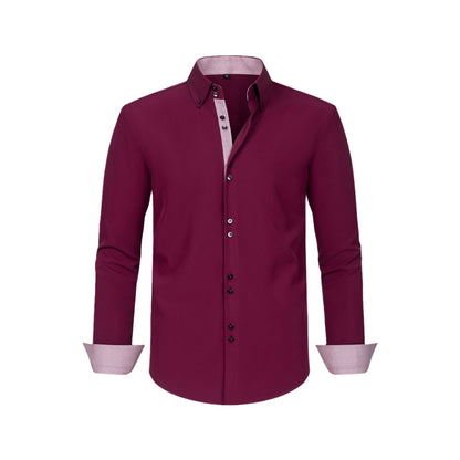 Men's Stretch Polka Dot Shirt