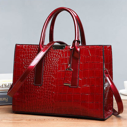 Women's Crocodile Pattern Tote Bag