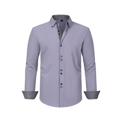 Men's Stretch Polka Dot Shirt