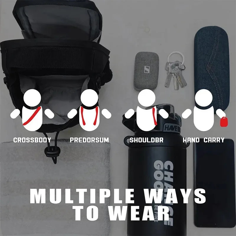Magnetic Gym Bag – Large Capacity Carrier with Phone Pocket & Water Bottle Pouch