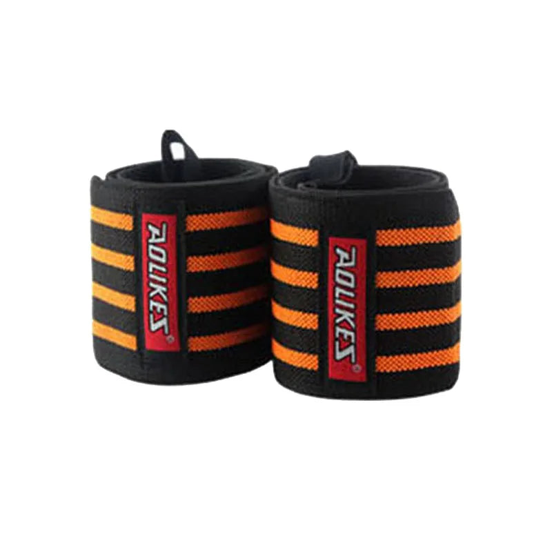 AOLIKES Wrist Wraps – Professional Weightlifting Wrist Support with Thumb Loop (1 Pair)