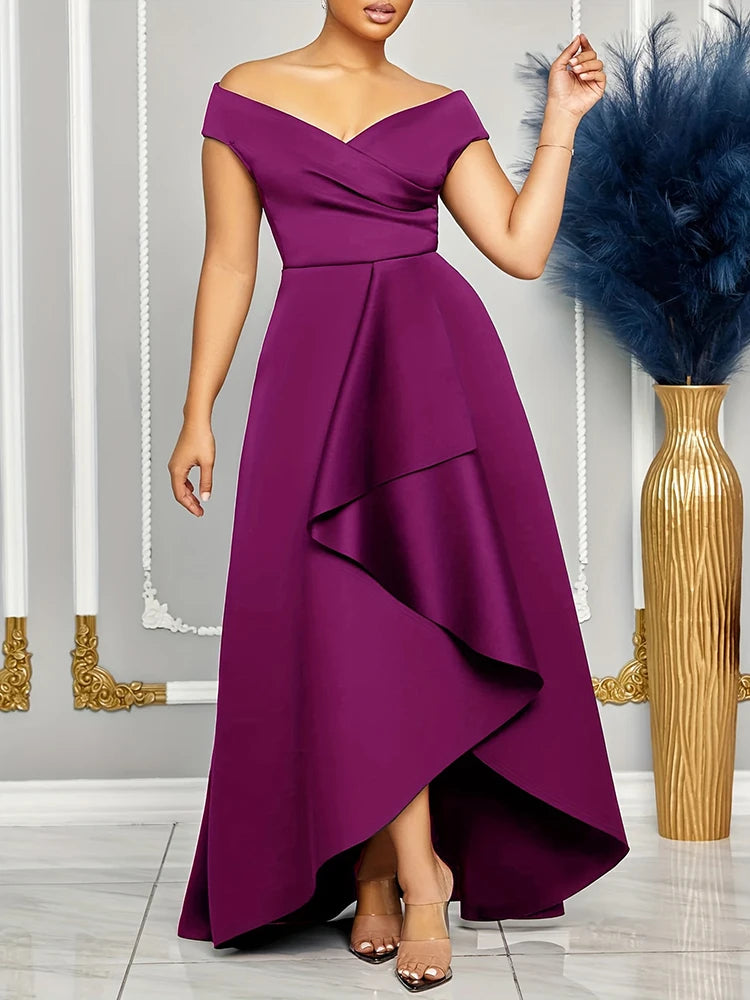 Women's Off Shoulder Maxi Dress