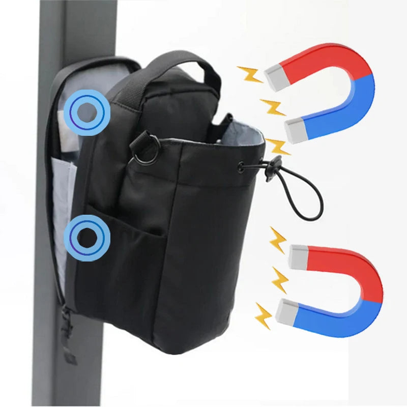 Magnetic Gym Bag – Large Capacity Carrier with Phone Pocket & Water Bottle Pouch
