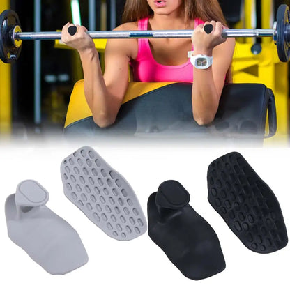 1 Pair Ergonomic Weight Lifting Grips Anti-slip Honeycomb-shaped Workout Gym Gloves Thicken Silicone Silicone Palm Grips