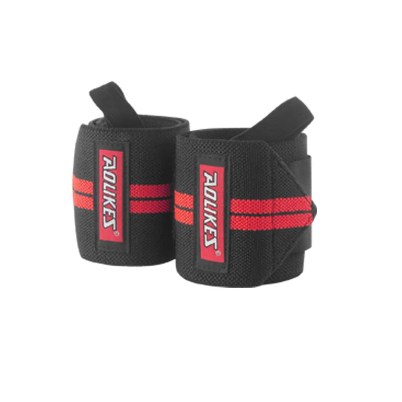 AOLIKES Wrist Wraps – Professional Weightlifting Wrist Support with Thumb Loop (1 Pair)
