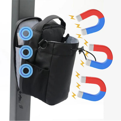 Magnetic Gym Bag – Large Capacity Carrier with Phone Pocket & Water Bottle Pouch