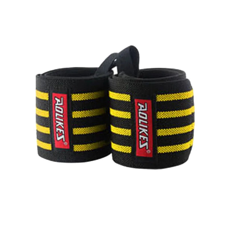 AOLIKES Wrist Wraps – Professional Weightlifting Wrist Support with Thumb Loop (1 Pair)