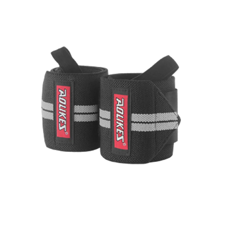 AOLIKES Wrist Wraps – Professional Weightlifting Wrist Support with Thumb Loop (1 Pair)