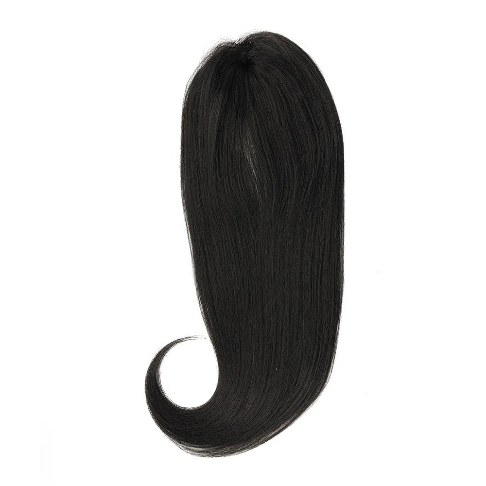Synthetic Straight Hair Tail Curl Black 16 18 20‘’ 6 Bundles With Closure High Temperature Fiber Weave Hair Extensions For Women