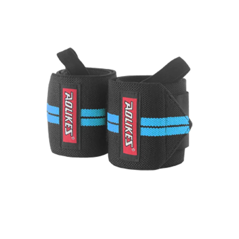 AOLIKES Wrist Wraps – Professional Weightlifting Wrist Support with Thumb Loop (1 Pair)