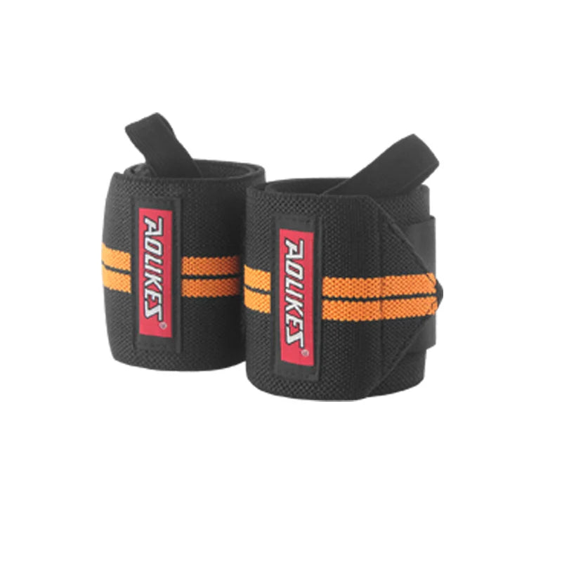 AOLIKES Wrist Wraps – Professional Weightlifting Wrist Support with Thumb Loop (1 Pair)