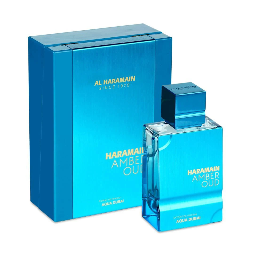 AL HARAMAIN Amber Oud Aqua Dubai Eau de Cologne – Unisex Long-Lasting Fragrance 60ml