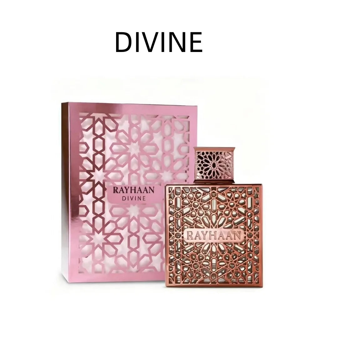 Rayhaan Luxury Perfume Collection – Elixir, Crimson, Divine & Obsidian Kiss (EDP 100ml)