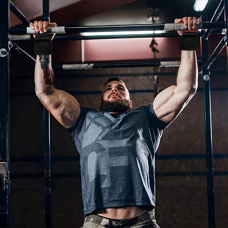 Weight Lifting Hook Grips with Wrist Wraps – Gym Power Straps for Pull-Ups & Powerlifting