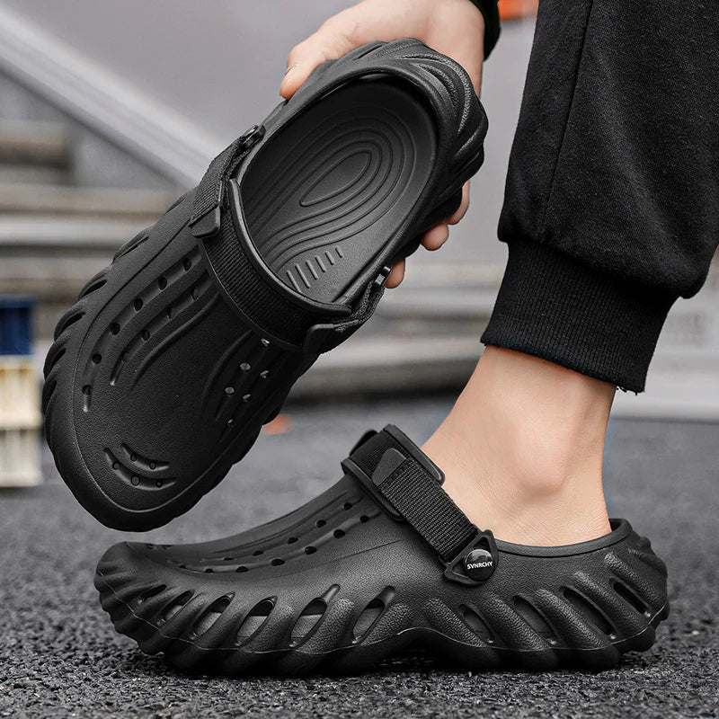 Men's Slip-On Shoes – Lightweight EVA Waterproof Driving Clogs