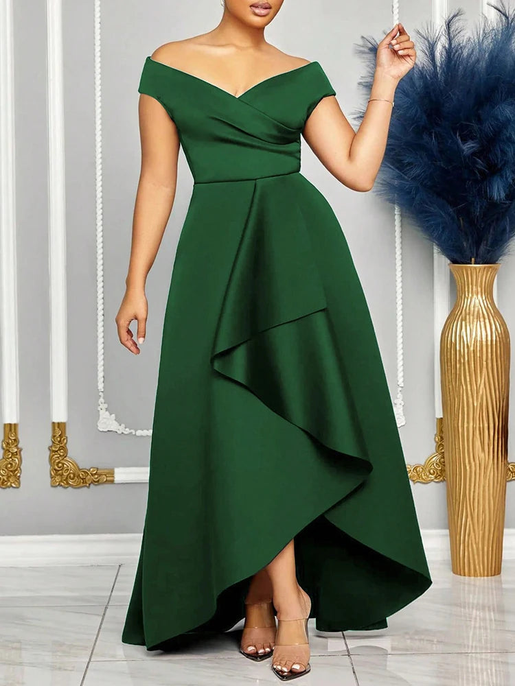 Women's Off Shoulder Maxi Dress