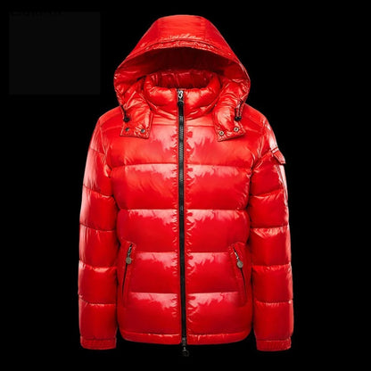 2026 Fashion Waterproof Short Cotton Jackets Men's Black Lightweight Snow Parkas High Quality Glossy Parkas Winter Jackets Male