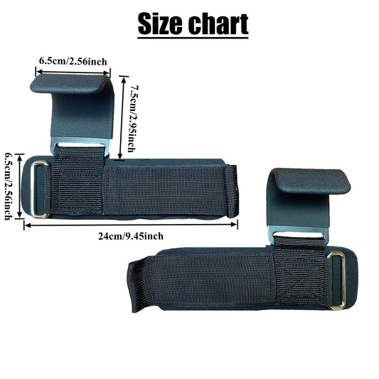 Weight Lifting Hook Grips with Wrist Wraps – Gym Power Straps for Pull-Ups & Powerlifting
