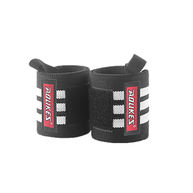 AOLIKES Wrist Wraps – Professional Weightlifting Wrist Support with Thumb Loop (1 Pair)