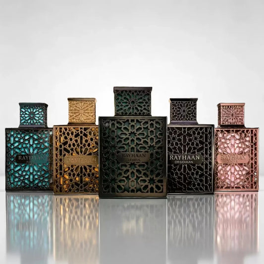 Rayhaan Luxury Perfume Collection – Elixir, Crimson, Divine & Obsidian Kiss (EDP 100ml)