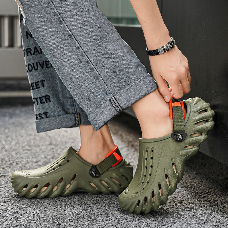Men's Slip-On Shoes – Lightweight EVA Waterproof Driving Clogs