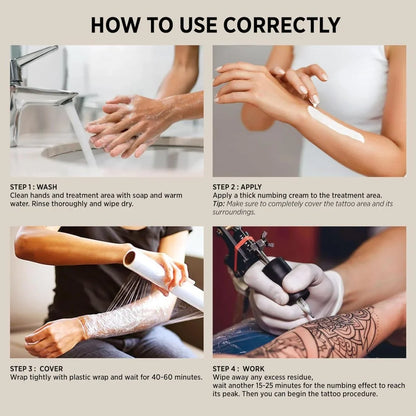 Tattoo Numbing Cream XL - 4 Pack